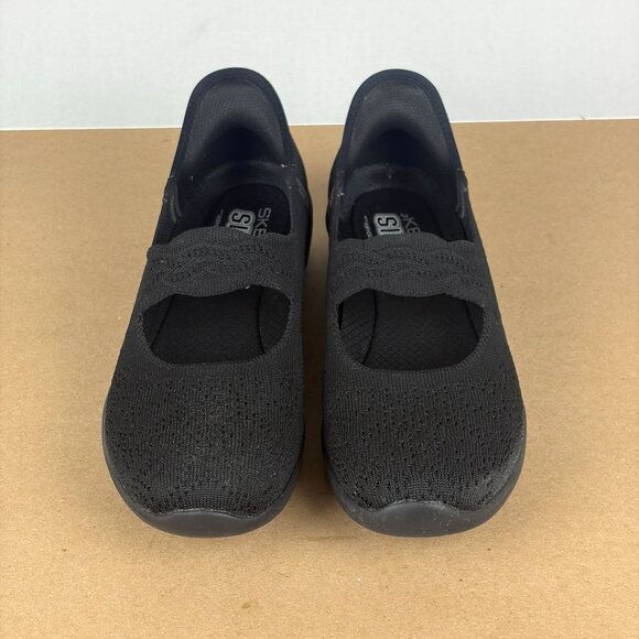 Skechers Slip-Ins Arya That's Sweet Sneakers Womens 7 Black Memory Foam Slip On - Picture 2 of 10